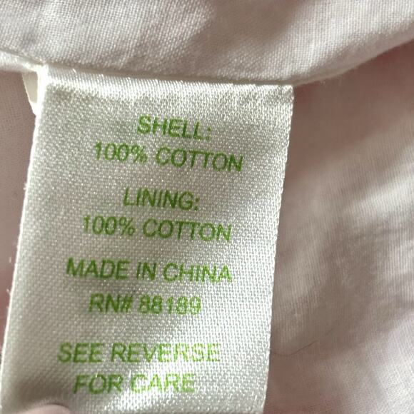 Lilly Pulitzer Size 8 Avery Pink Floral 100% Cotton Mini Skirt Pockets Vacation - Picture 4 of 5